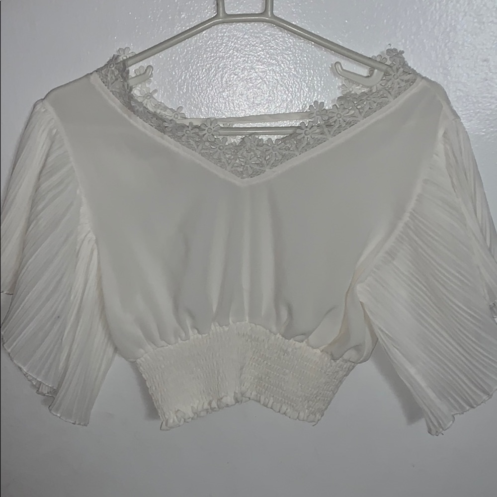 White Crop Top